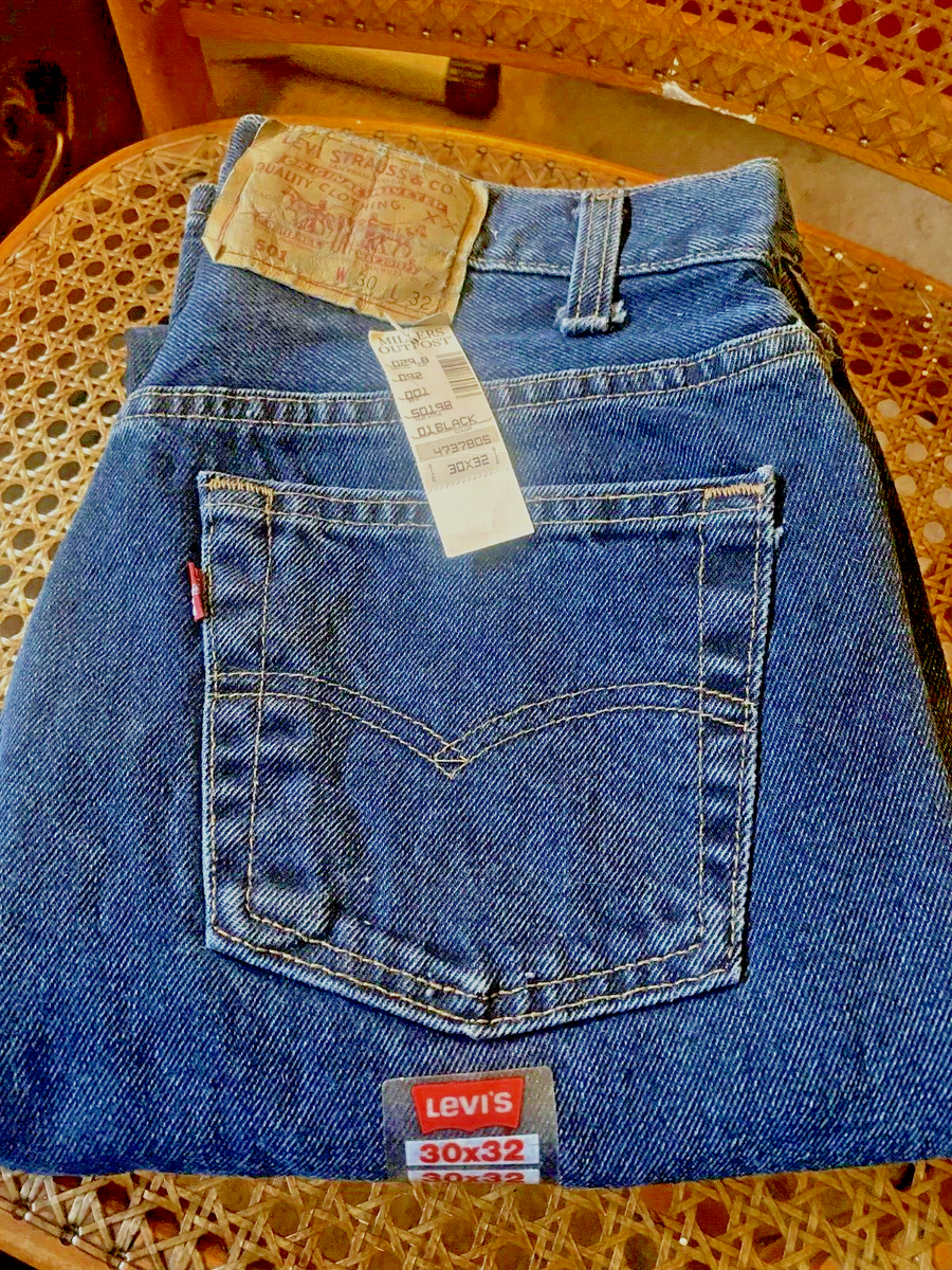 Vintage Levi's new 501 Jeans 30x32 Made in USA 90s Miller's