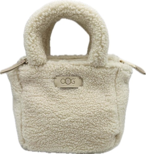 OOG teddy fur plush small bag wool shoulder bag handle bag tote bag - Picture 13 of 37