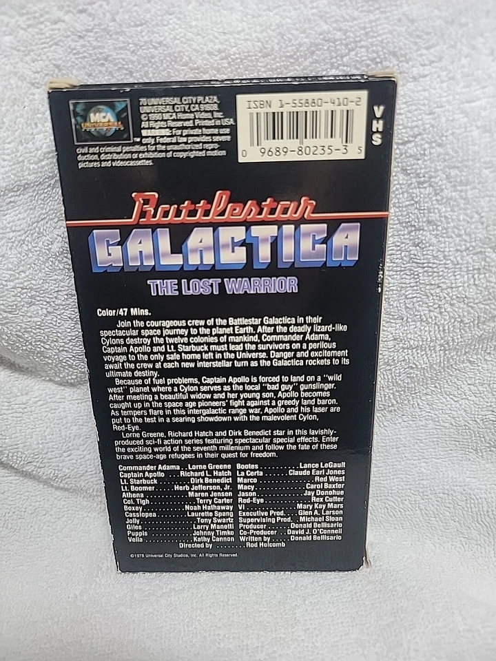 BATTLESTAR GALACTICA VHS GALACTICA 1990 The Lost Warrior - Image 2 of 3