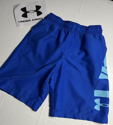 Boys Under Armor Board Shorts /Trunks Youth Small  Lined EUC!-Bin165 - Picture 1 of 14