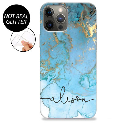Personalisierte Handyhülle Marmor Silikon Cover für Apple iPhone 15 14 13 12 11 XR