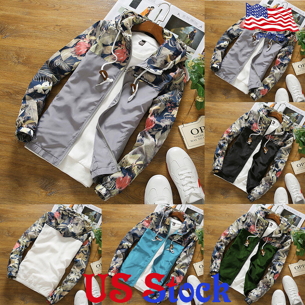 hooded cardigan jacket coat windbreaker sportswear