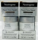 2 neutrogena rapid tone repair face/neck/chest correcting cream 1.7oz ea