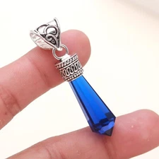 Tanzanite Gemstone Handmade Pendant For Necklace 925 Sterling Silver Pendant 2"