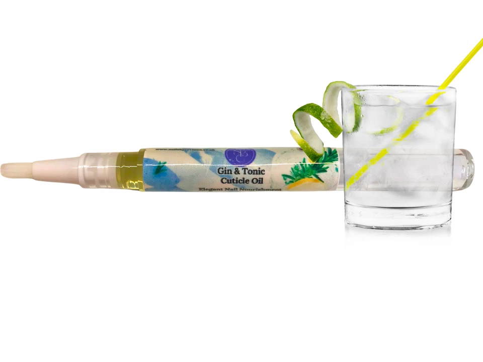 NAILS BY CERIANN Gin & Tonic Scented Cuticle Oil. Natural Ingredients. Vegan. Moisturising UK