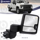 Passenger Right Side Tow Mirror Black For 2019-2024 Chevy Silverado GMC Sierra