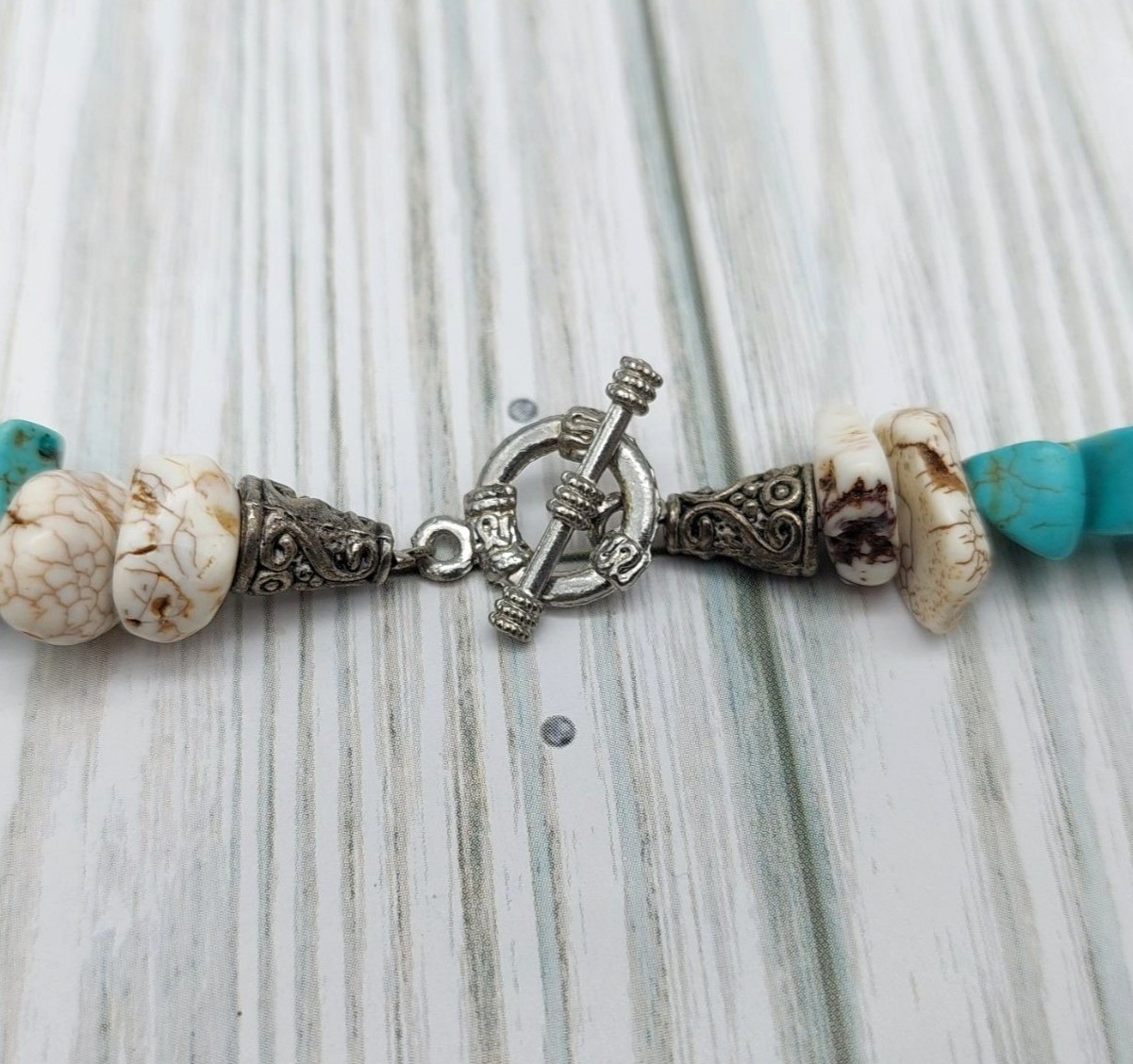 Artisan Boho Multi Strand Statement Necklace Hoop… - image 11