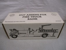 Ertl Monaghan Township 1937 Ahrens Fox Fire Truck Bank 1/30
