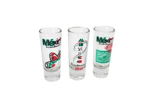 3 Mexico 2010 Bicentenario Shot Glass Set 94575