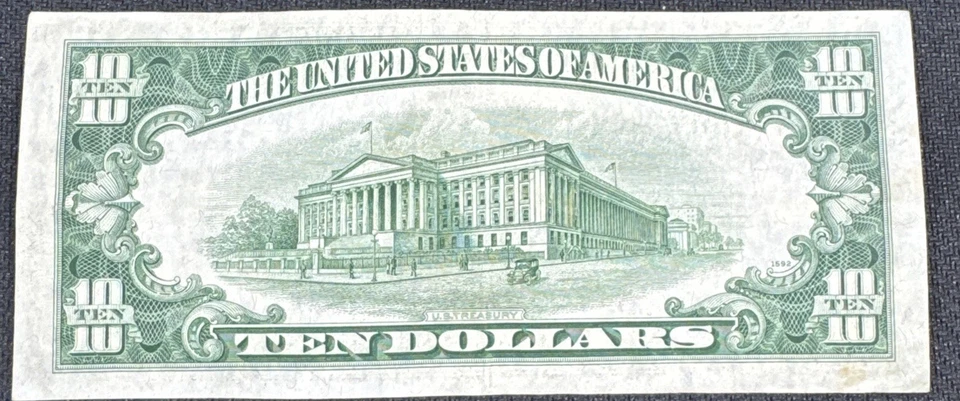 Scarce 1950A $10 FRN Star Note New York B17397092* Estate sale find - Image 2 of 2