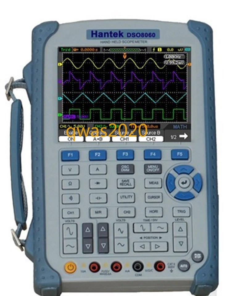 1PCS  New Hantek DSO8060 60MHz 5-in-1 Handheld Oscilloscope Multimeter - Image 2 of 4