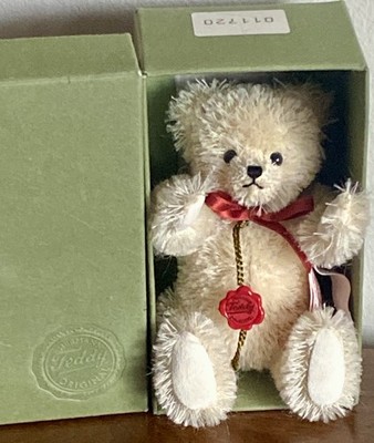 6  Hermann Mohair Cream Teddy Bear Ltd Ed. Germany All Tags & BOX Too Cute