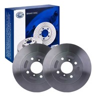 2X Hella Pagid Bremsscheiben Ø257Mm Vorne Passend FüR 54312