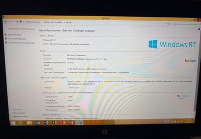 Microsoft surface RT 32gb inklusive Tastatur & Office