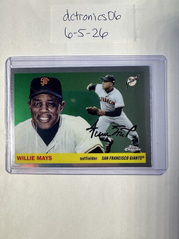 Topps Chrome 2025 Platinum -Willie Mays San Francisco Giants #469 MLB