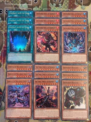 3 x MP22-EN250 Contract With Abyss + DUNE Unchained Soul, Fiend & Zombie Bundle