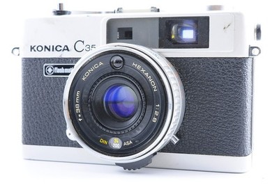 Konica C35 Flash matic flashmatic 38mm HEXANON F2.8 [Getestet! NEAR MINT] JAPAN