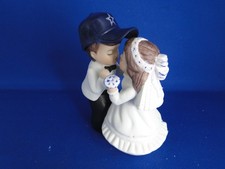 New Dallas Cowboys Kissing Bride  Groom Wedding Cake Top figurine with cap