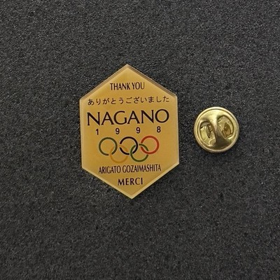 Nagano 1998 Winter Olympic Games IOC THANK YOU pin badge