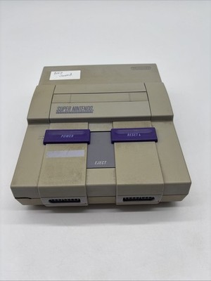 Super Nintendo Entertainment System SNES Console No Power Cable - RECONDITIONED