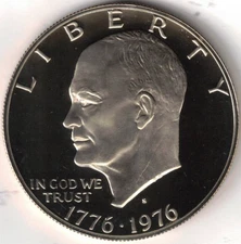 1976-S Eisenhower Dollar PROOF Clad IKE US Mint Coin!