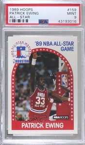 1989-90 NBA Hoops All-Star Game Patrick Ewing #159 PSA 9 MINT HOF