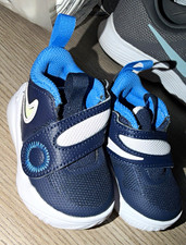 Nike Blue/White Hook & Loop Mesh Toddler Snea...