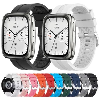 Silicone Watch Strap for Amaz-fit Balance 2 Active 2 Bip 6 5 Sport Waterproof