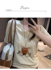 Vintage Leather Eyeglass Holder Necklace Glas...