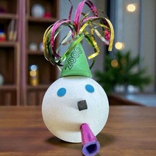 Jack-in-the-Box Antenna Topper Ball New Year's 2000 Millenium Y2K NIP