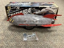  Schylling 2005 Tin Zorgon Rocket Ship Zathura Wind Up Toy w/ Box