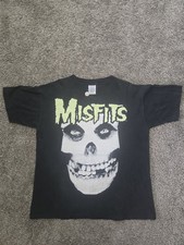 Vintage 1997 Misfits Glow In Dark Skulll Shirt