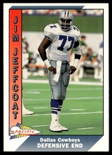 1991 Pacific Jim Jeffcoat Dallas Cowboys #98