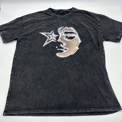 Manfinity T-shirt Men 2XL 100% Cotton Black Grapihc Print ..#34429