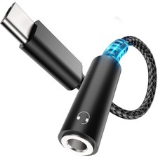 USB C adapter to jack Aux 3.5mm USB-C to headphone adapter Samsung Note 20 10