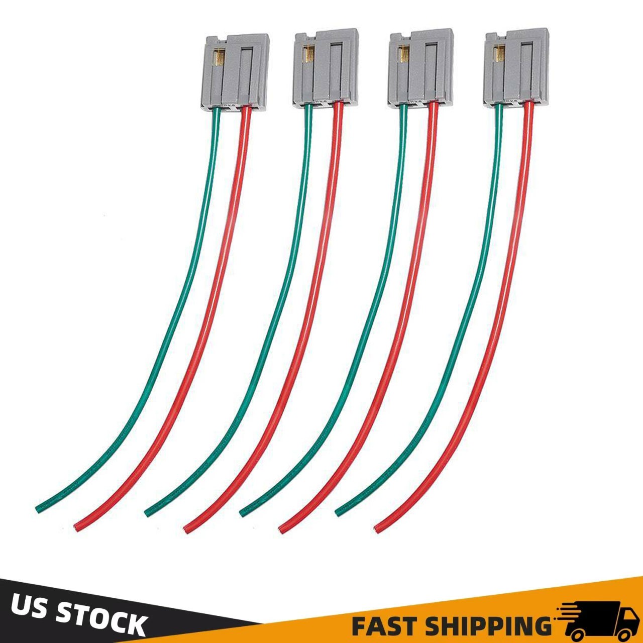 4 Pcs HEI Distributor Pigtail Harness Dual Connectors Power & Tach Plug 170072