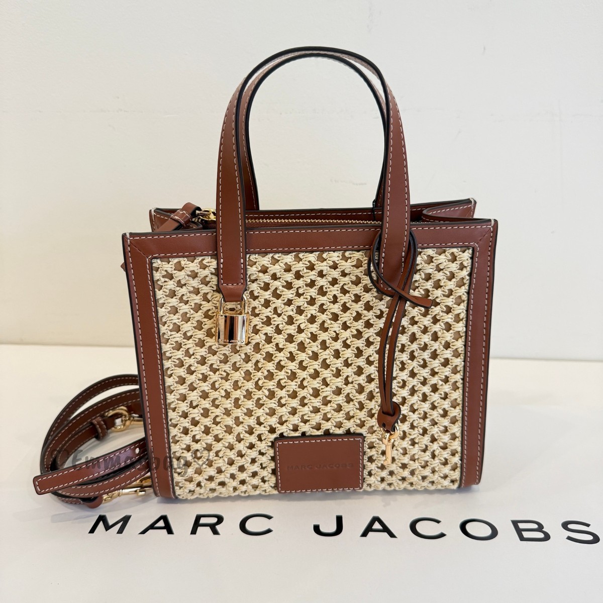 Marc Jacobs Mini Grind Tote 4P6HTT003H Natural $358 | eBay