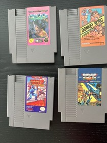 Nintendo NES SNES Lot of 9 Games: Mario Bros 2 & 3, Donkey Kong, Mega Man X