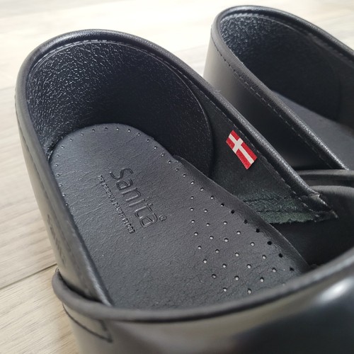 Sanita Original Leather Clogs Women's US 11 Black Professional Nursing Shoes NEW - Picture 7 of 23