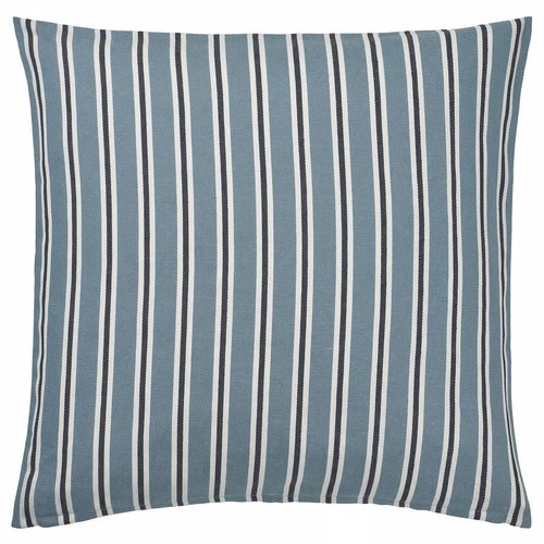 NEW IKEA Korallbuske Cushion Cover, light blue white/stripe pattern, 50x50 cm