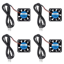 4-Pack 40mm x 10mm DC 5V USB Brushless Cooling Fan 4010