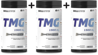 3 x Skill Nutrition TMG Trimethylglycine, 1500mg - 180 vegan (244,39 EUR/kg)