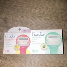 Schick Intuition Lemon Berry Breeze Sensitive Care Razor Refills 3 6 Pack