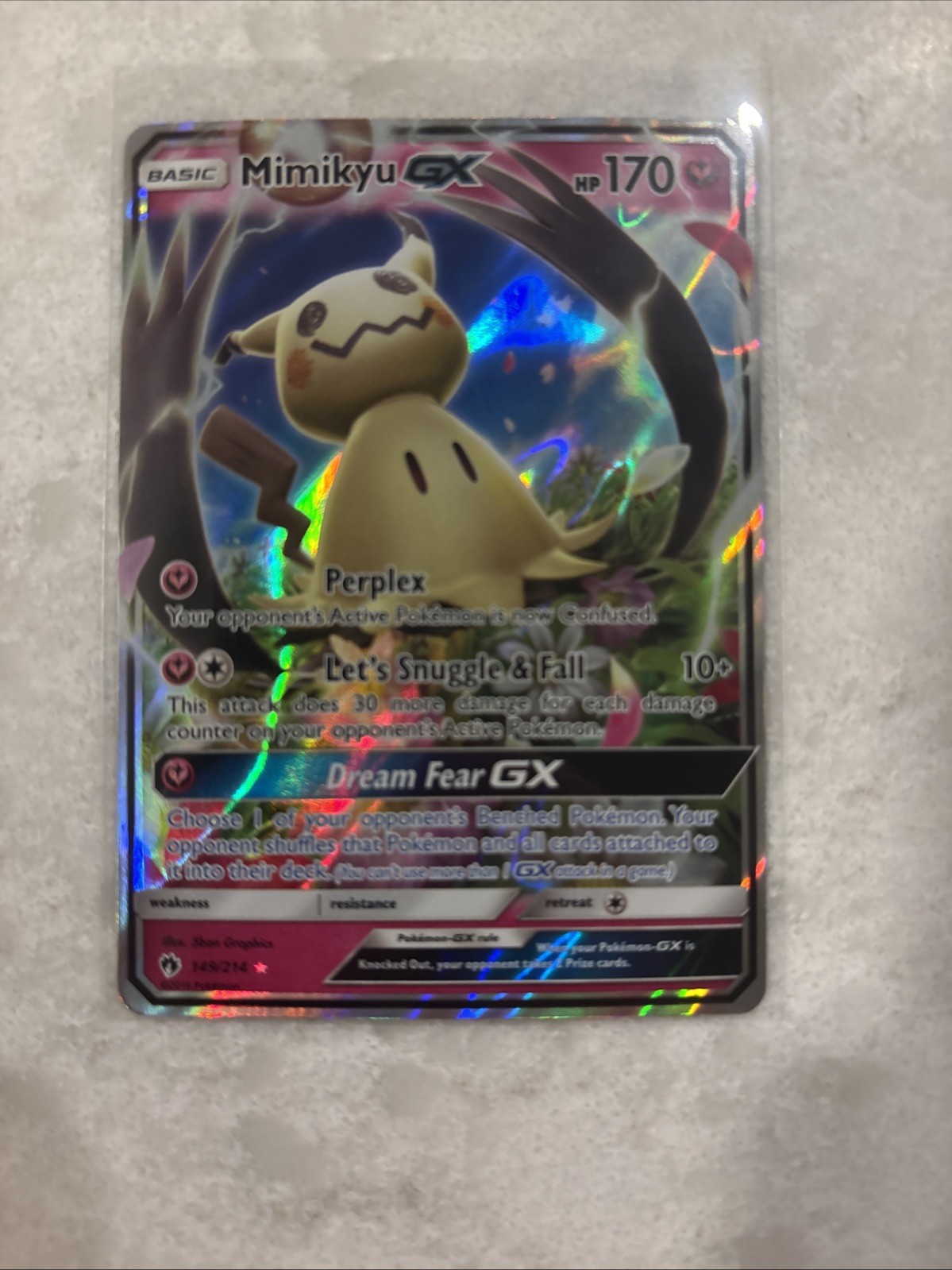 Mimikyu GX 2018 Sun & Moon: Lost Thunder #149/214 Holo Price Guide