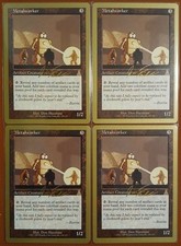 4x Mtg Nm Gold Bordered Metalworker Wcd World Champion Deck Magic The Gathering