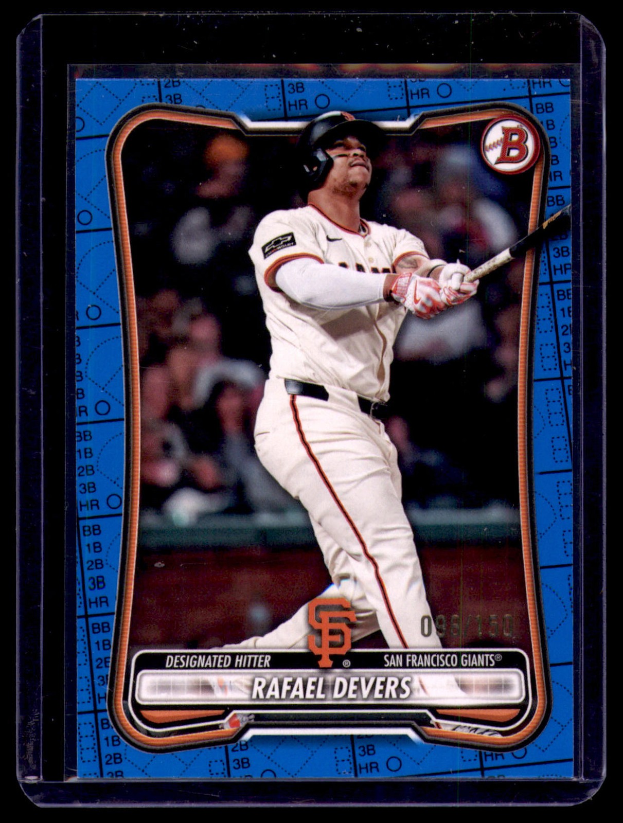 2026 Bowman Rafael Devers Blue Pattern (/150) #89 San Francisco Giants