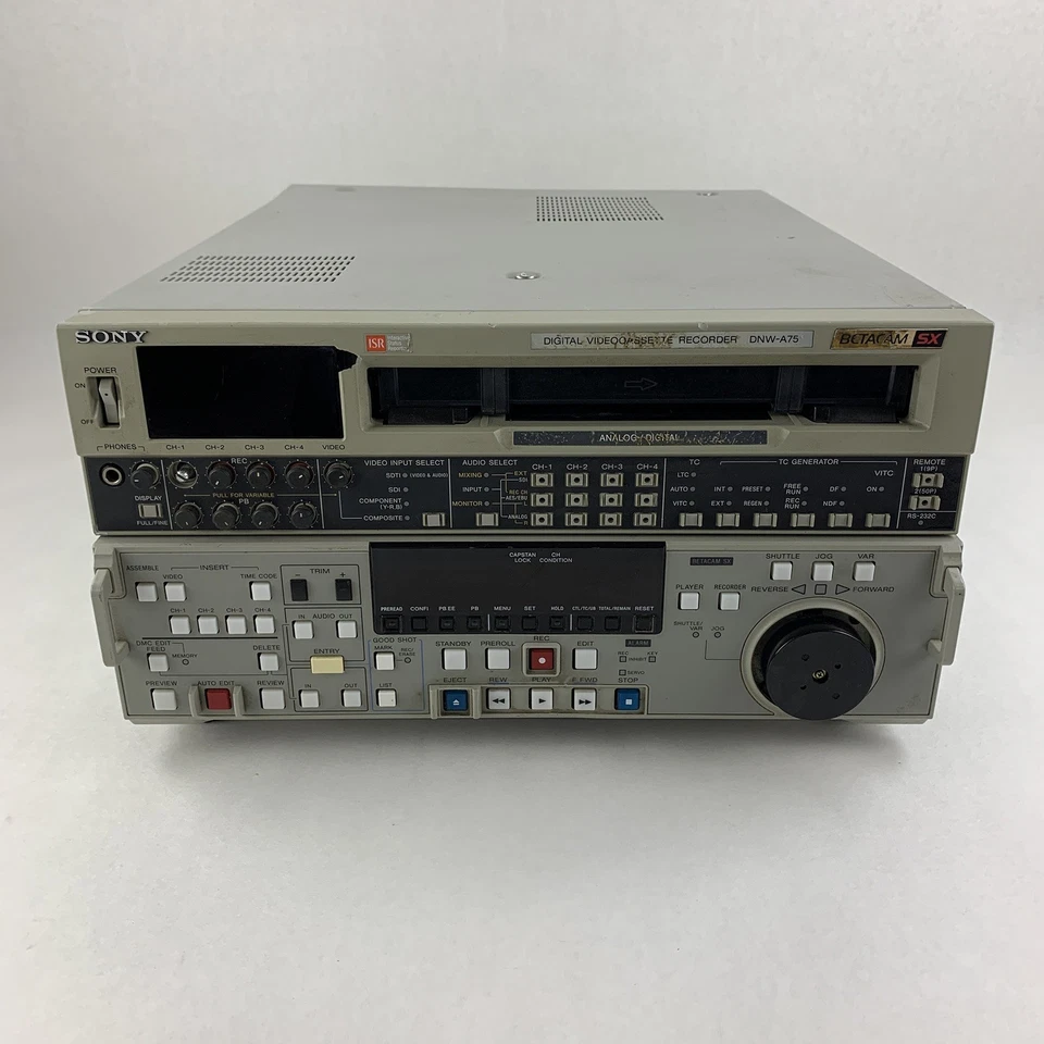 Grabadora de casete de video digital Sony DNW-A75 Betacam error 096 piezas y reparación Foto 2 de 4