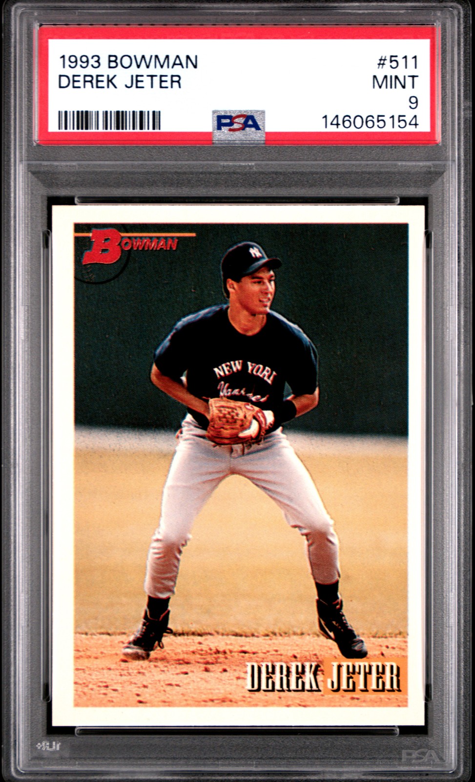 1993 BOWMAN #511 DEREK JETER ROOKIE RC PSA 9