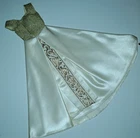 Vintage Barbie  PREMIER #92 Ivory Satin Gown "Mystery Dress" EXC!!