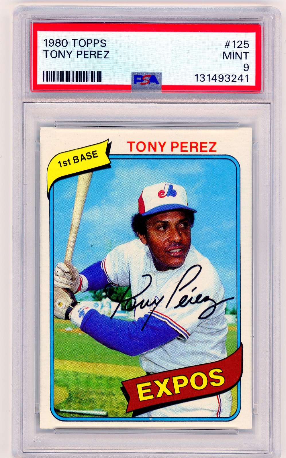 1980 Topps #125 Tony Perez PSA 9